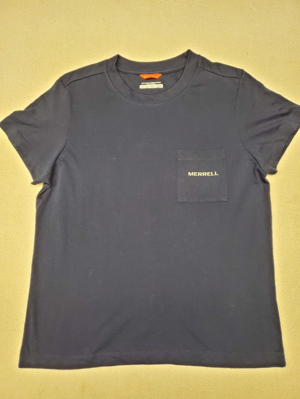 Merrell Pocket Tee S Navy Blue Crew Neck Outdoor Gorpcore Hiking Shirt